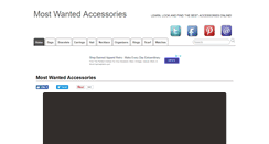 Desktop Screenshot of mostwantedaccessories.com
